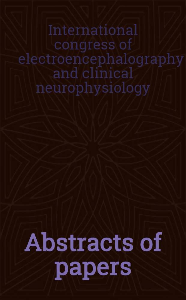 [Abstracts of papers]