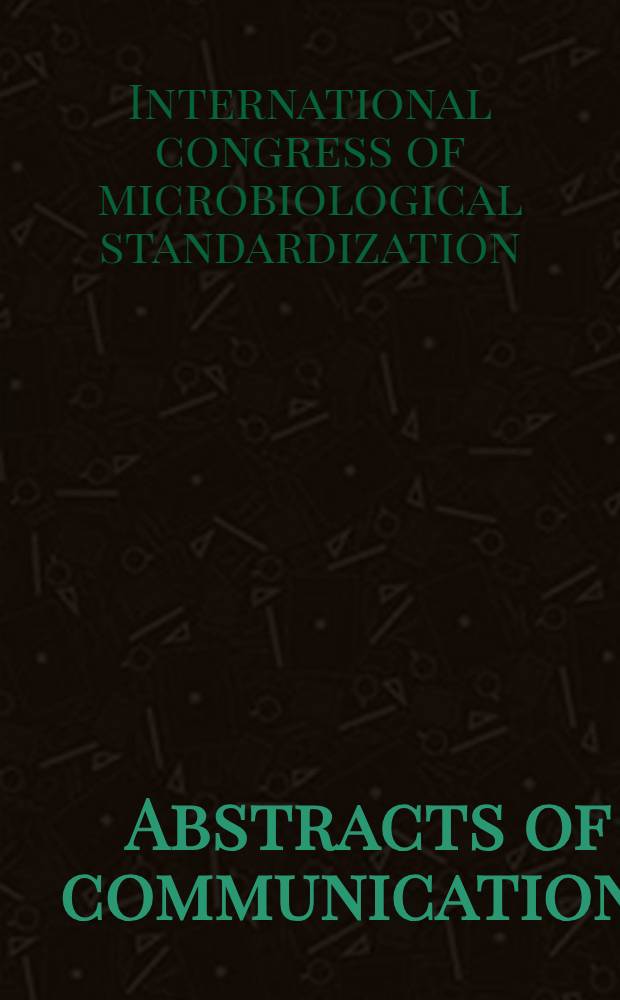 Abstracts of communications