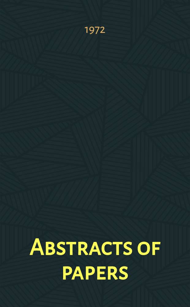 Abstracts of papers
