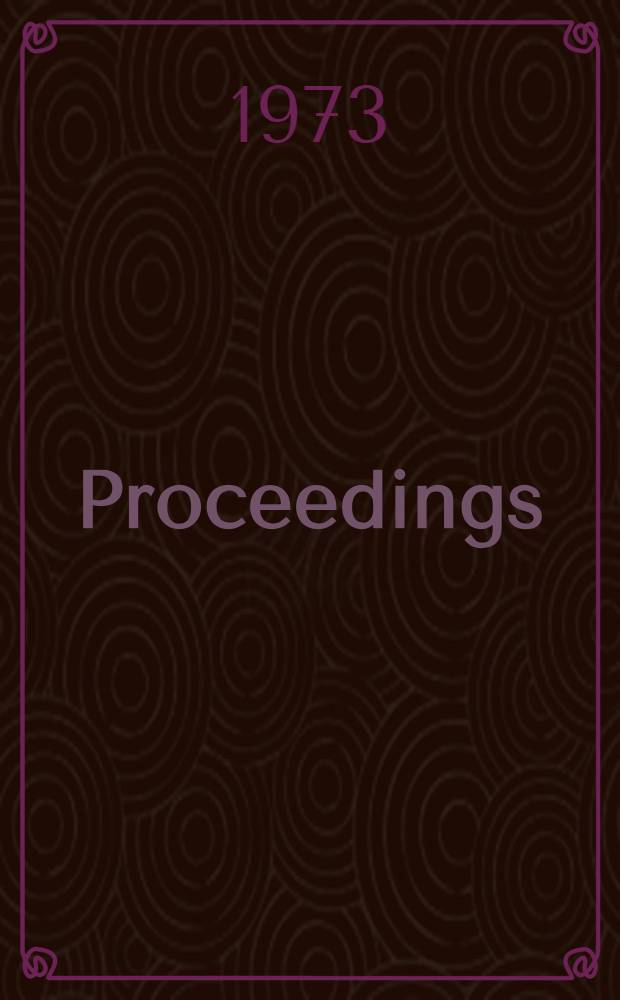 [Proceedings]