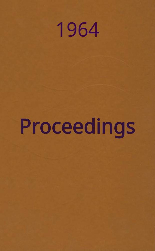 [Proceedings]
