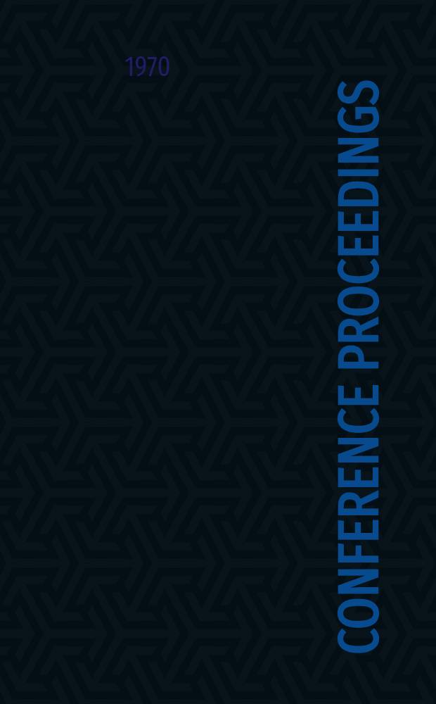 Conference proceedings
