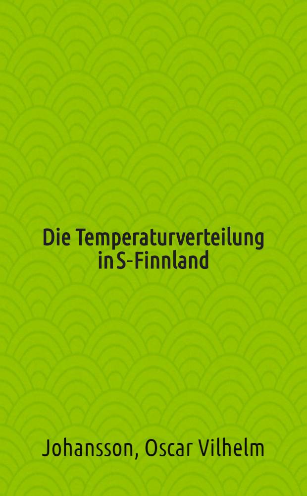 Die Temperaturverteilung in S-Finnland