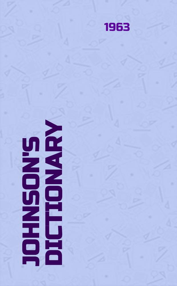 Johnson's dictionary