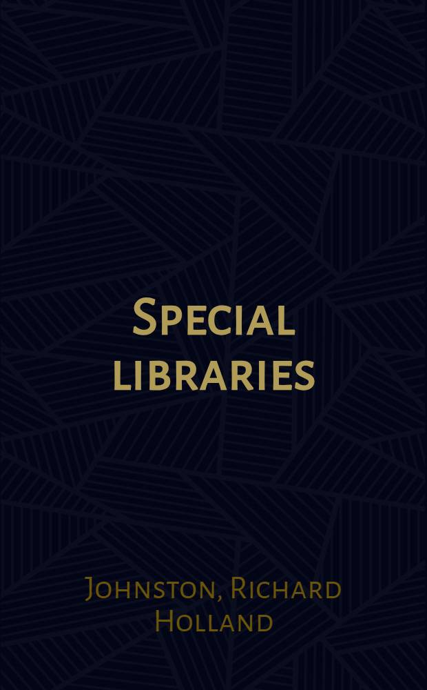 Special libraries