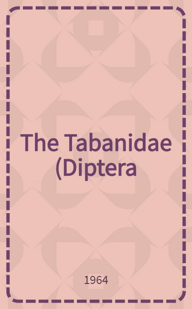 The Tabanidae (Diptera) of Florida