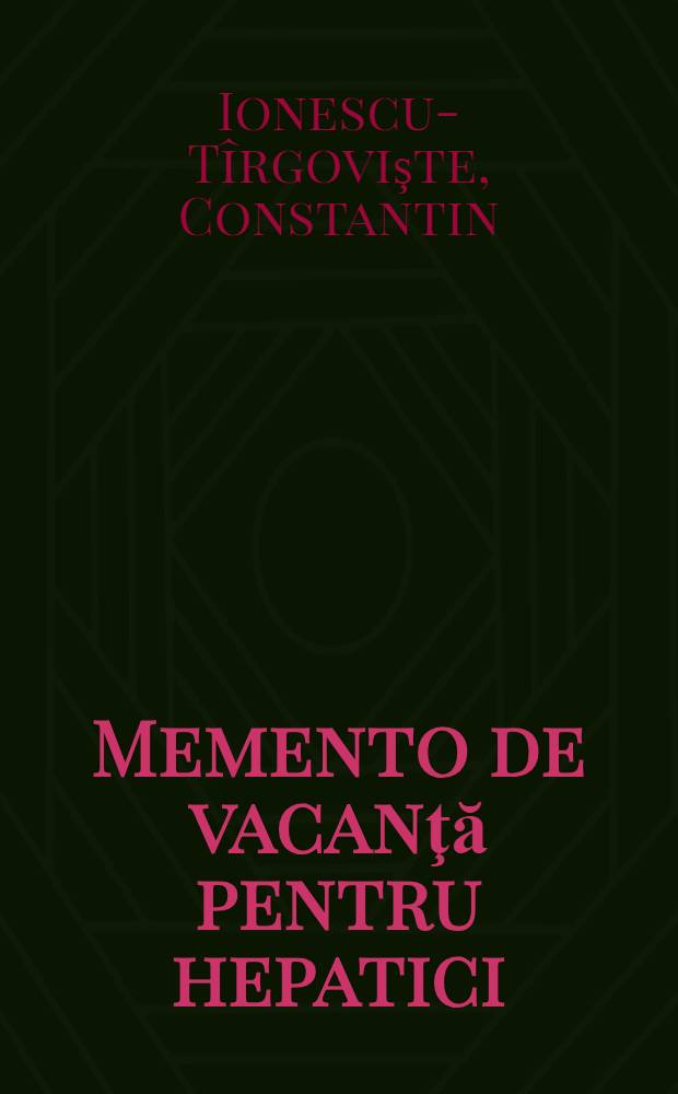 Memento de vacanţă pentru hepatici