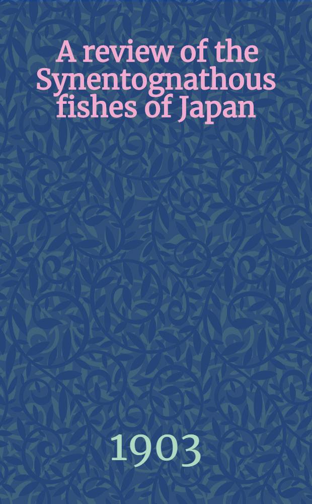 [A review of the Synentognathous fishes of Japan