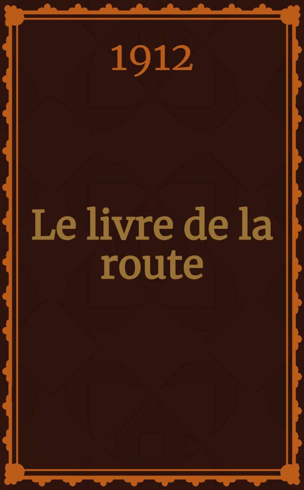 Le livre de la route