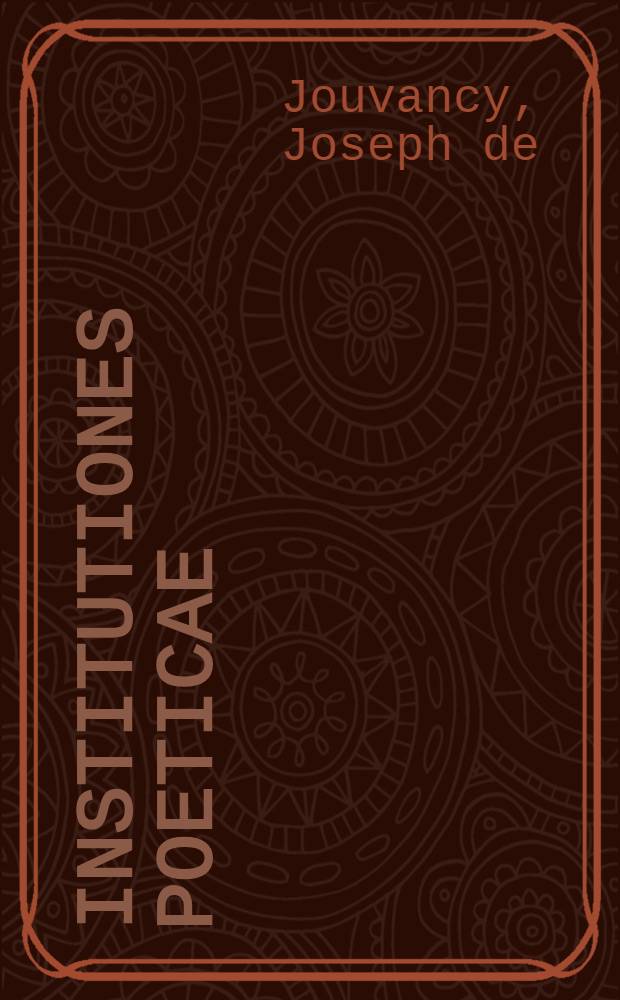 Institutiones poeticae