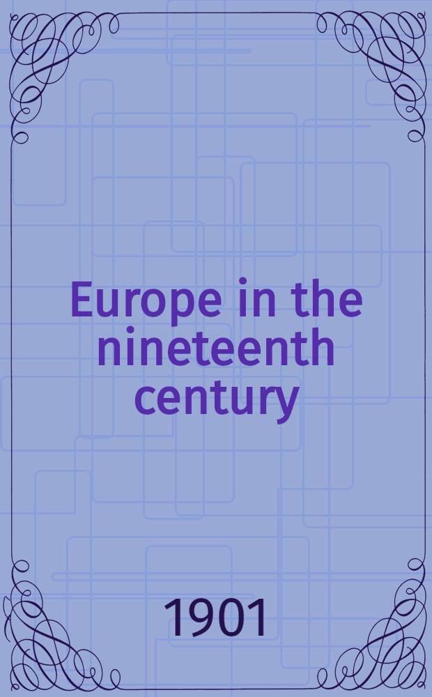 Europe in the nineteenth century