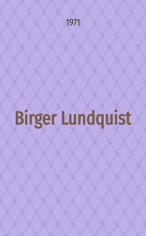 Birger Lundquist