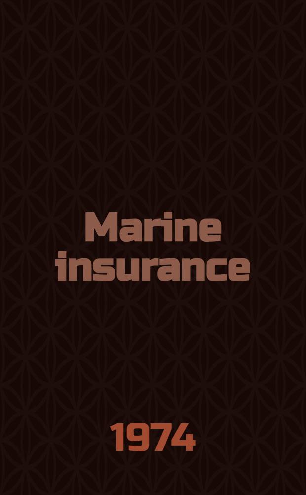 Marine insurance