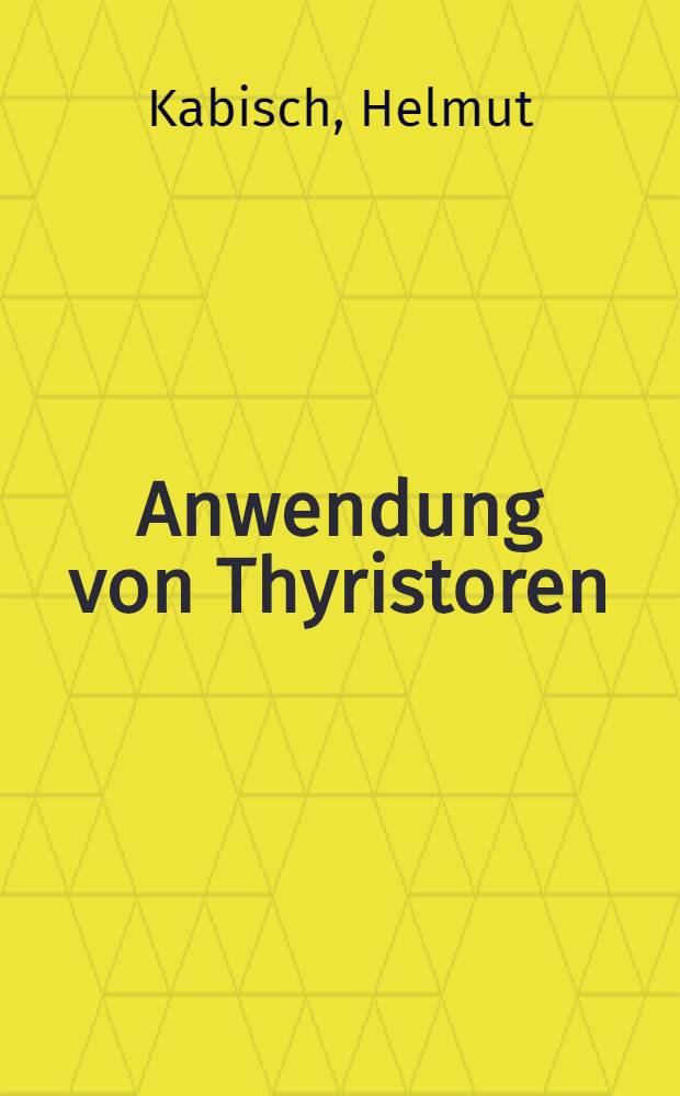 Anwendung von Thyristoren
