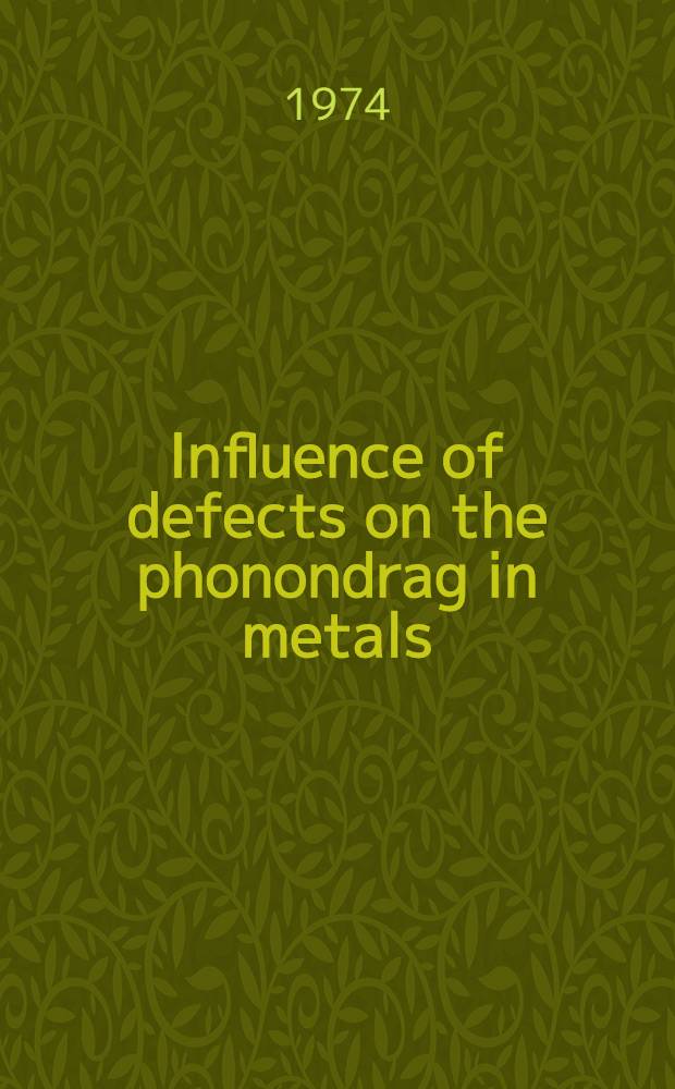 Influence of defects on the phonondrag in metals