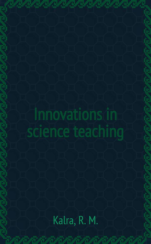 Innovations in science teaching