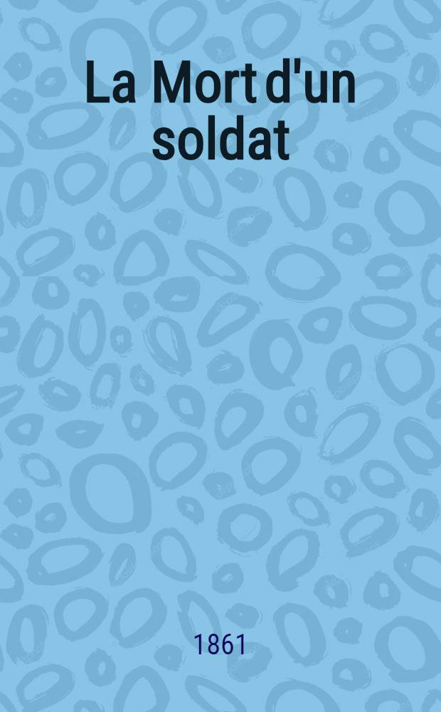 La Mort d'un soldat