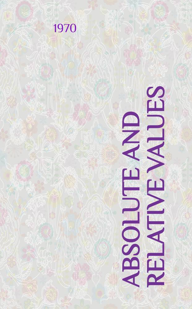 Absolute and relative values