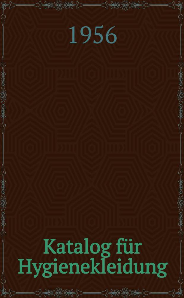 Katalog für Hygienekleidung
