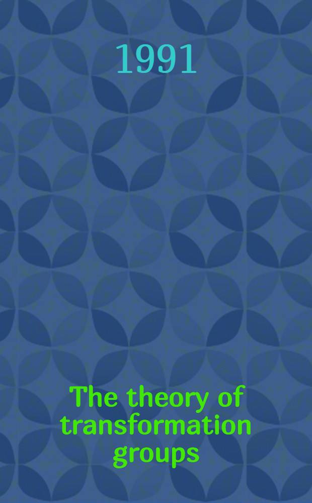 The theory of transformation groups