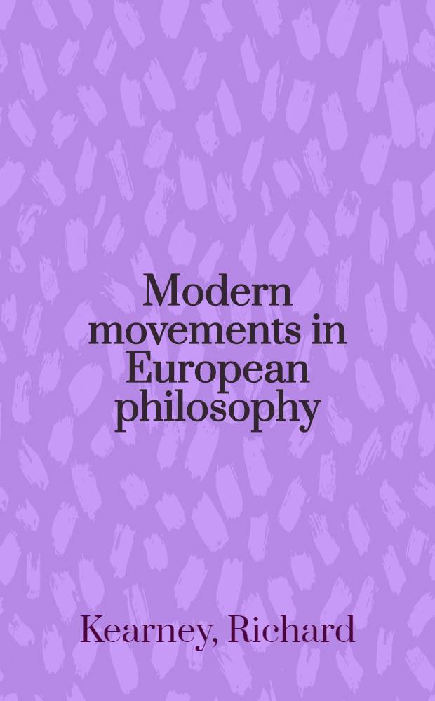 Modern movements in European philosophy