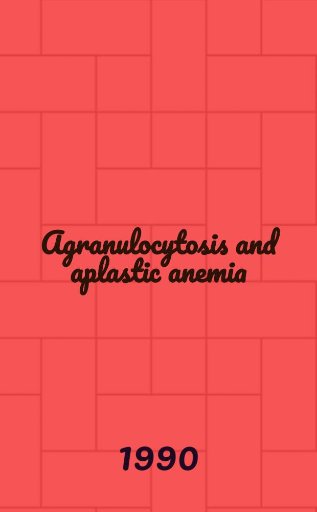 Agranulocytosis and aplastic anemia : Clinical, pharmacological a. epidemiological aspects with spec. ref. to sulfa-containing drugs : Akad. avh