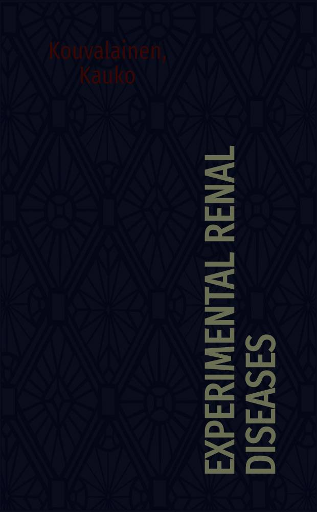 Experimental renal diseases : A review
