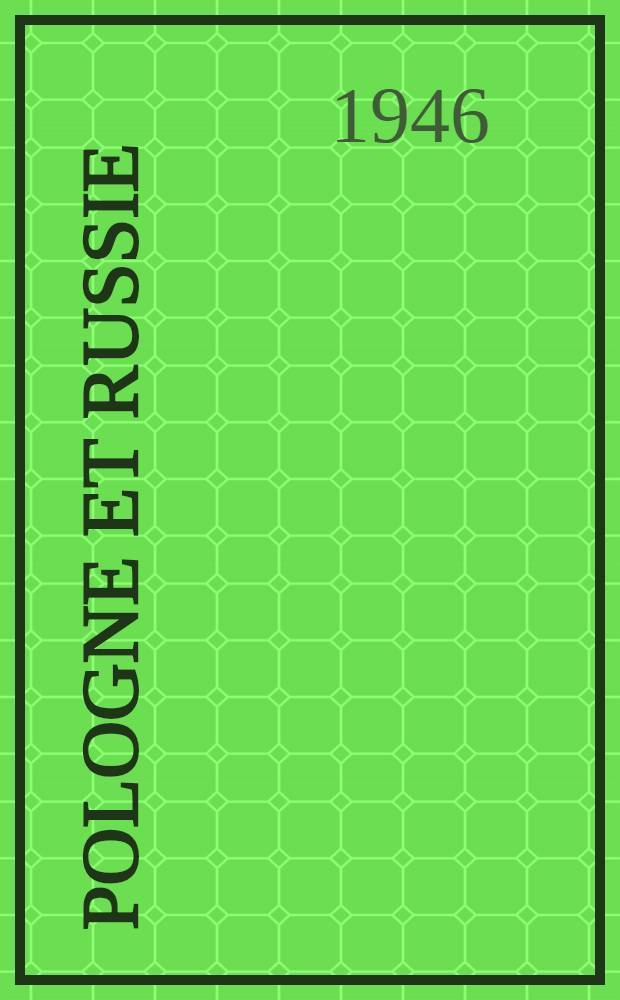 Pologne et Russie
