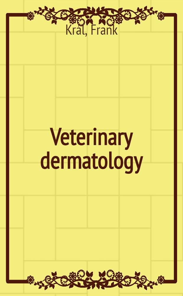Veterinary dermatology
