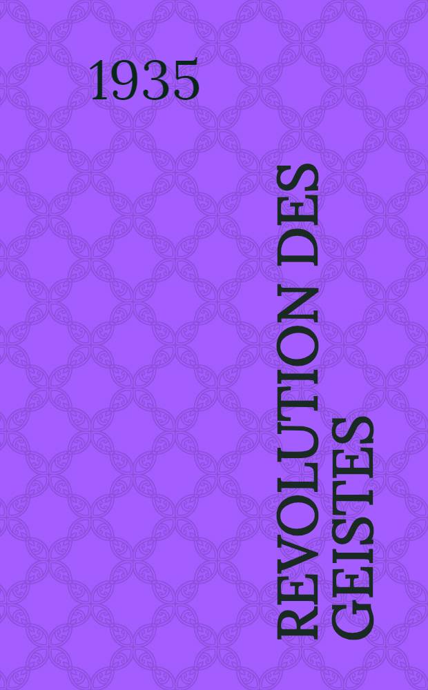 Revolution des Geistes