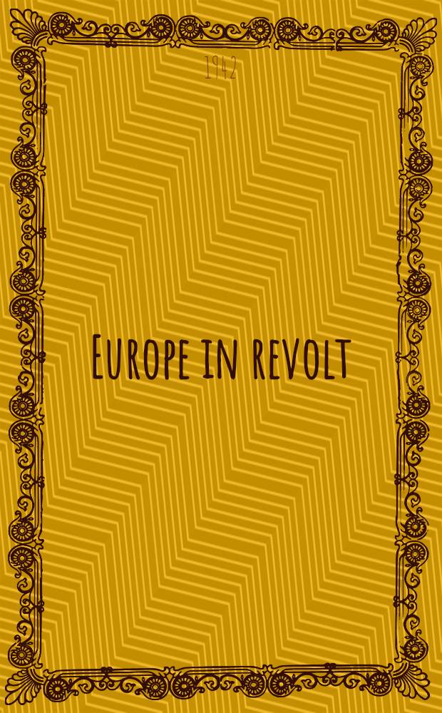 Europe in revolt