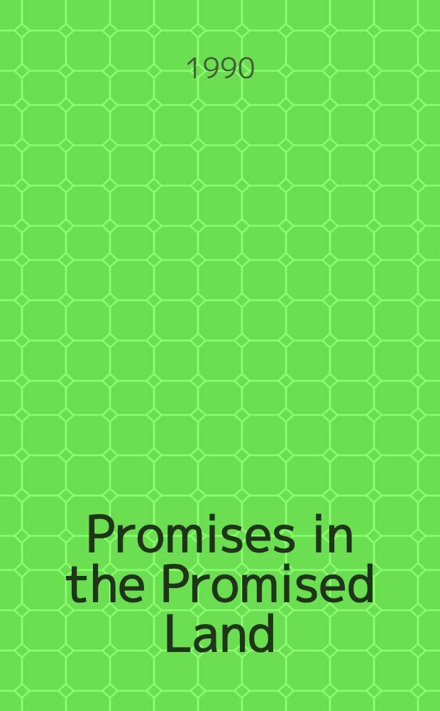 Promises in the Promised Land : Mobility a. inequality in Israel