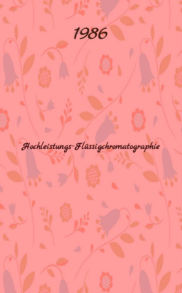 Hochleistungs-Fl&uuml;ssigchromatographie