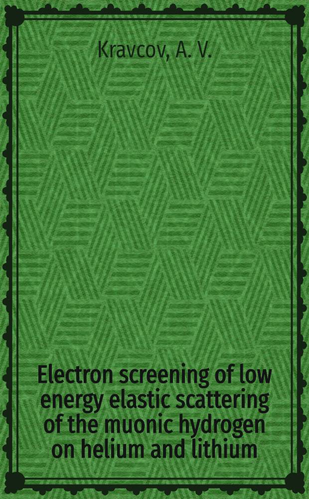 Electron screening of low energy elastic scattering of the muonic hydrogen on helium and lithium