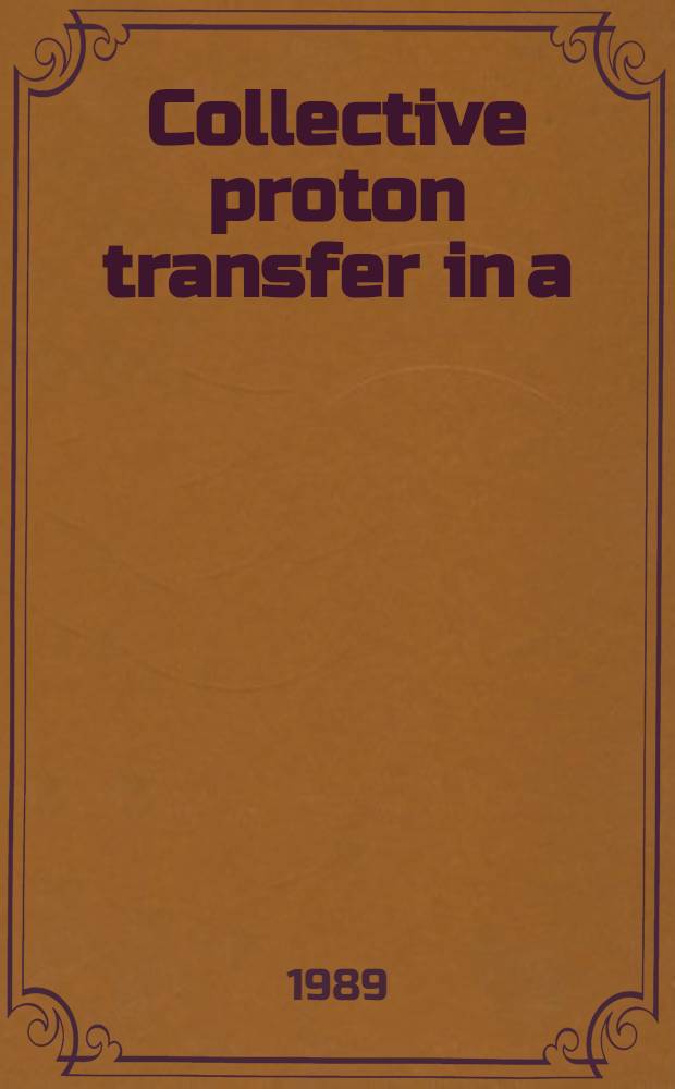 Collective proton transfer in a (A=H ...) ∞ system with double-Morse symmetric potential