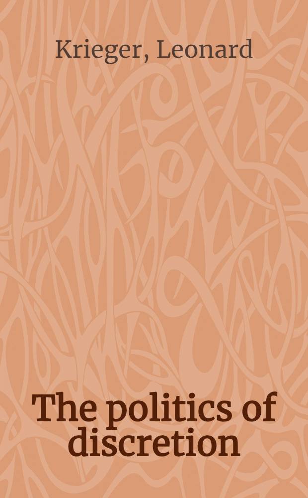 The politics of discretion : Pufendorf and the acceptance of natural law