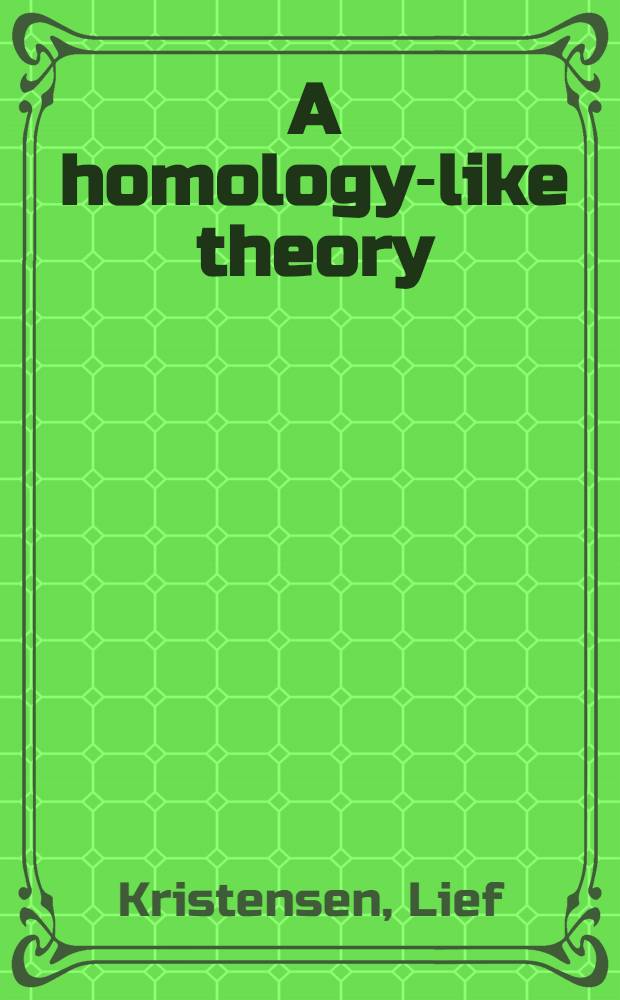 A homology-like theory