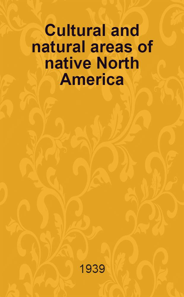 Cultural and natural areas of native North America