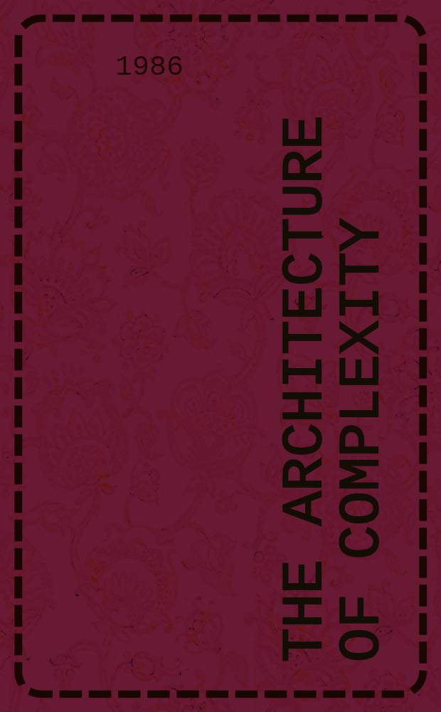 The architecture of complexity