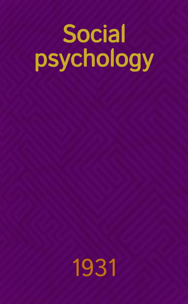 Social psychology