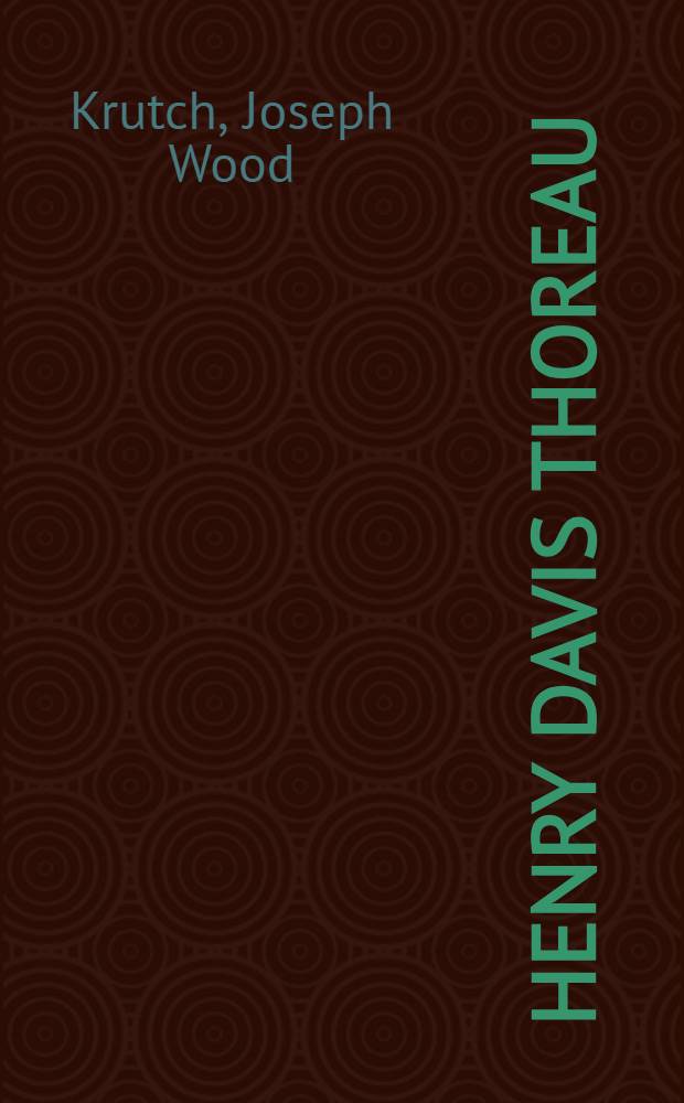 Henry Davis Thoreau