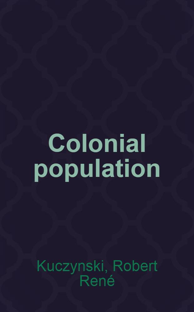 Colonial population