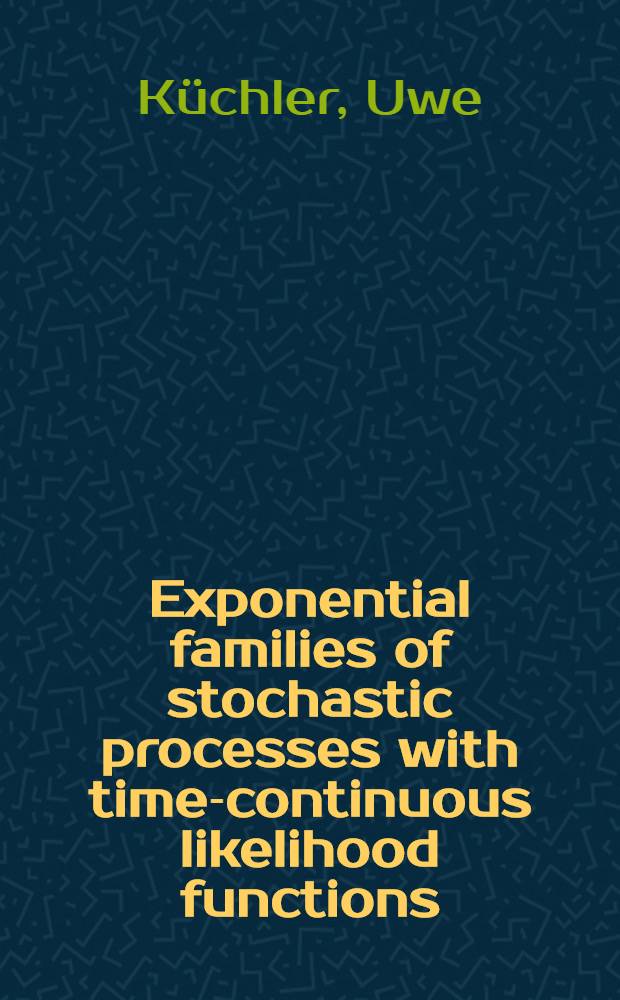 Exponential families of stochastic processes with time-continuous likelihood functions