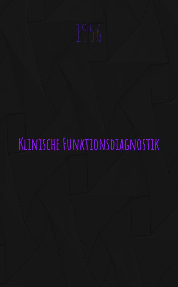 Klinische Funktionsdiagnostik