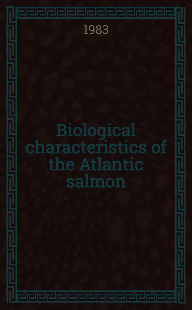 Biological characteristics of the Atlantic salmon (Salmo salar) stocks in the south-eastern White Sea rivers
