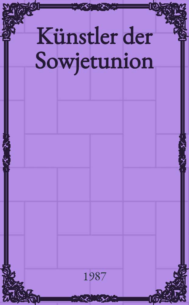 Künstler der Sowjetunion : Album