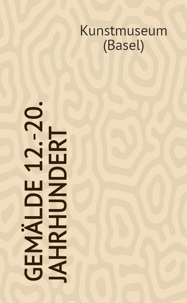 150 Gem&auml;lde 12.-20. Jahrhundert