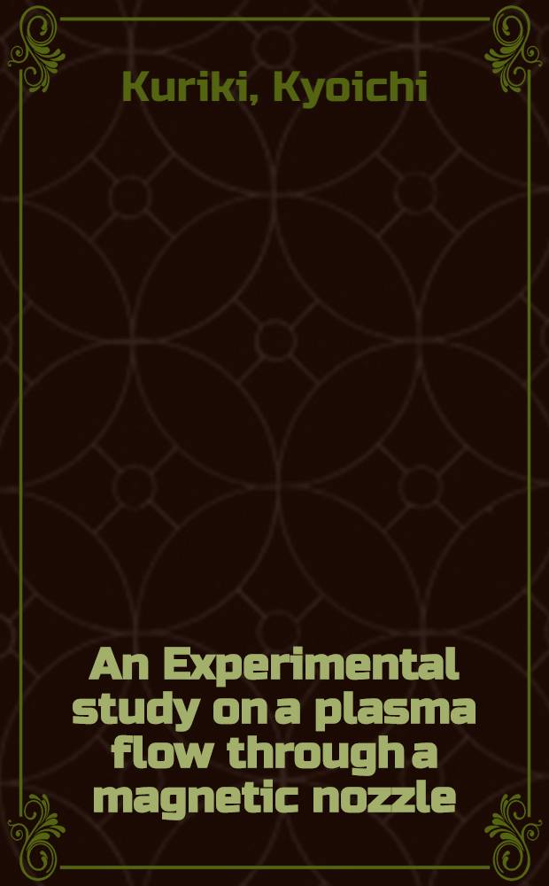 An Experimental study on a plasma flow through a magnetic nozzle