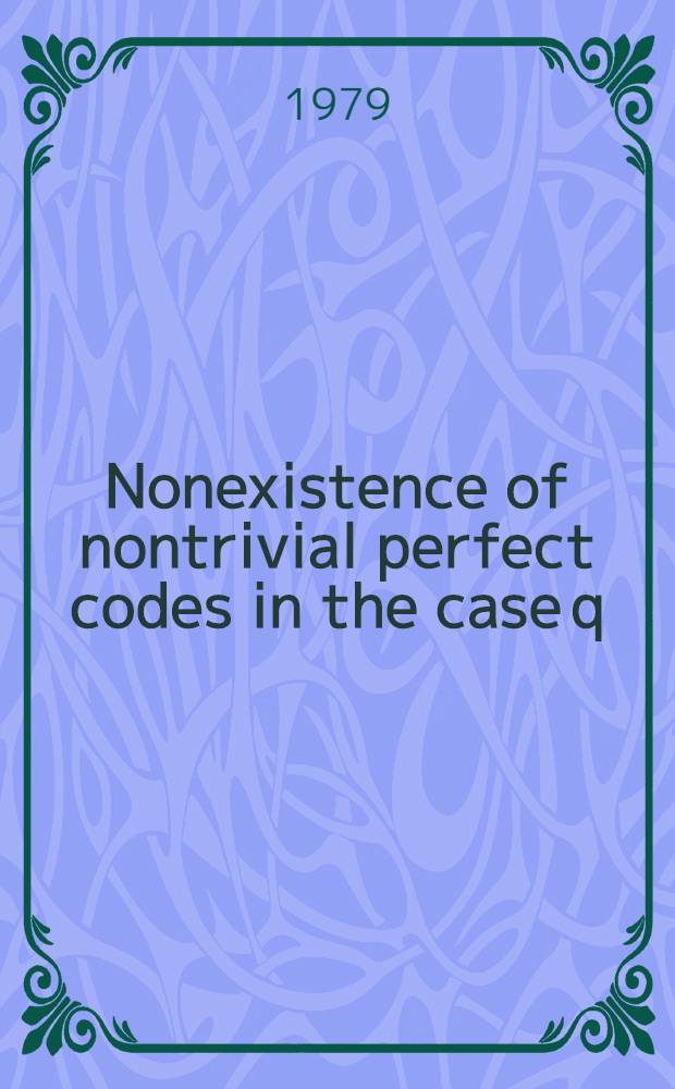 Nonexistence of nontrivial perfect codes in the case q=p₁*ap₂*bp₃*c, e&ge;3