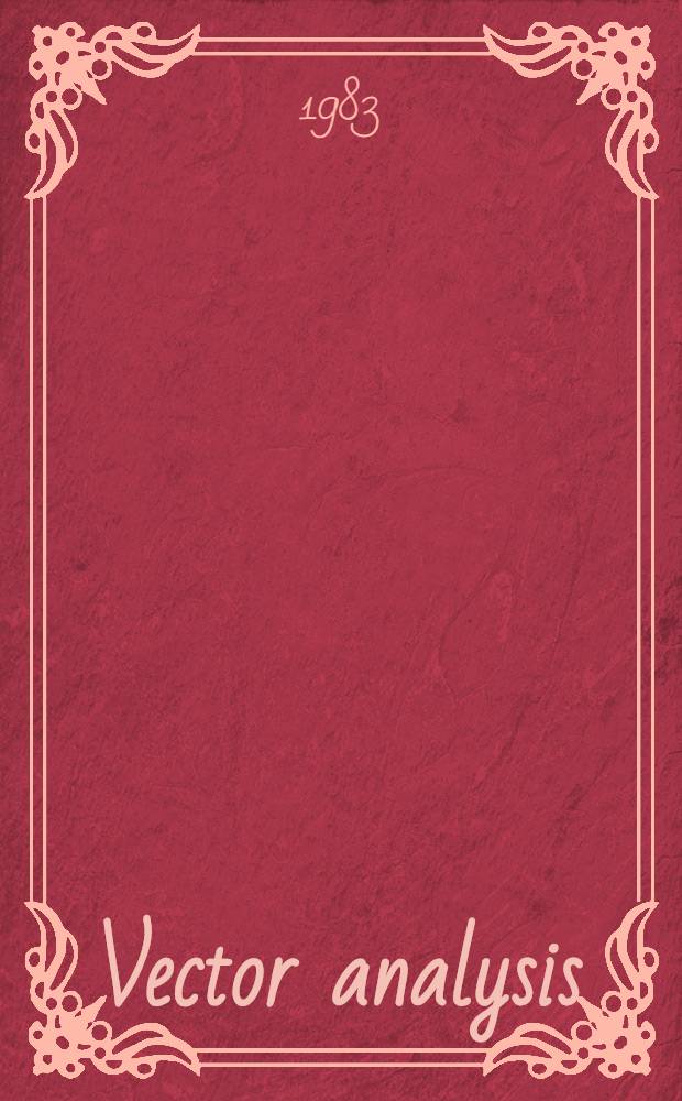 Vector analysis